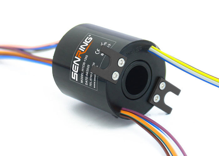1000RPM Mini Hole Ingergal Precision Slip Ring مخصص لمزيد من الدوائر أو التيار الكبير