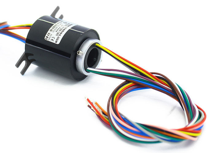1000RPM Mini Hole Ingergal Precision Slip Ring مخصص لمزيد من الدوائر أو التيار الكبير