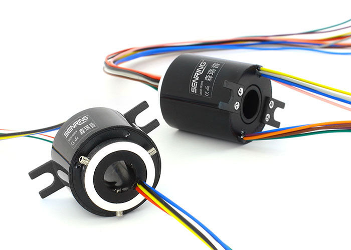 1000RPM Mini Hole Ingergal Precision Slip Ring مخصص لمزيد من الدوائر أو التيار الكبير
