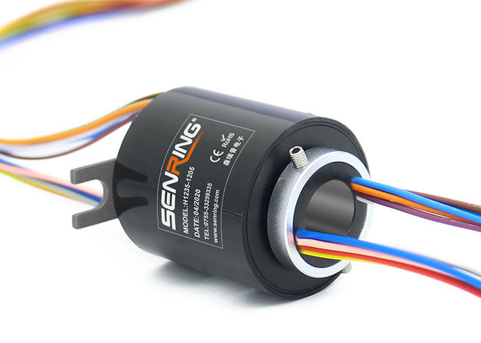 1000RPM Mini Hole Ingergal Precision Slip Ring مخصص لمزيد من الدوائر أو التيار الكبير