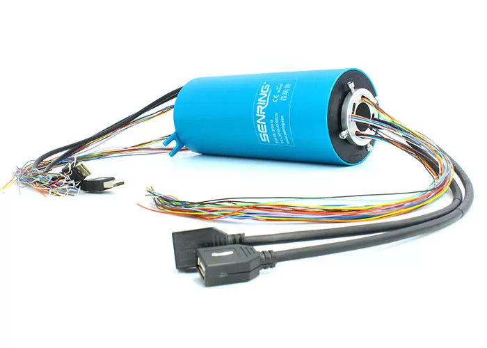 2 دوائر 10A USB Slip Ring مصدر الطاقة لـ HDMI مع إمدادات الطاقة المنزلقة