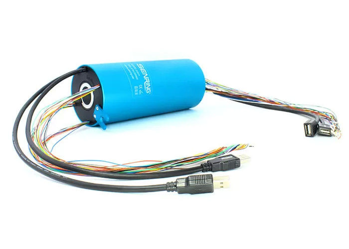 2 دوائر 10A USB Slip Ring مصدر الطاقة لـ HDMI مع إمدادات الطاقة المنزلقة